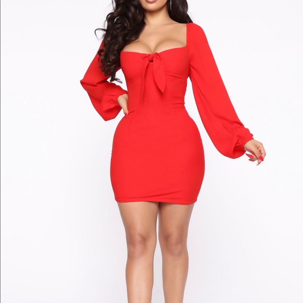 Fashion nova red dress